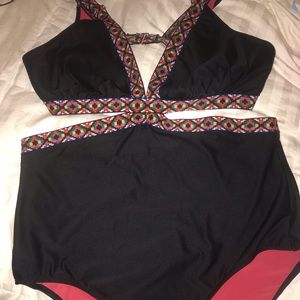 Plus Size Lane Bryant Cacique Swimsuit - Size 26